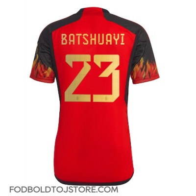Belgien Michy Batshuayi #23 Hjemmebanetrøje VM 2022 Kortærmet